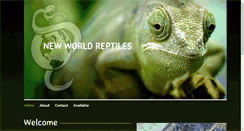 Desktop Screenshot of newworldreptiles.com