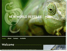 Tablet Screenshot of newworldreptiles.com